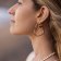 Purelei Women's Hoop Earrings Gold Plated Big Love Image 3