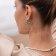 Purelei Ladies' Hoop Earrings Silver Tone Big Love Image 2