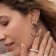 Purelei Ladies' Hoop Earrings Silver Tone Big Love Image 3