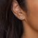 Purelei Ladies' Stud Earrings Silver Tone Butterfly Image 2