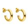 Purelei Women's Earrings Gold Plated Brave Image 1