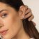 Purelei Women's Hoop Earrings Silver Tone Brave Image 2