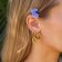 Purelei Ladies' Hoop Earrings Gold Plated Ike Image 2