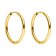 Purelei klassische Ohrringe für Frauen aus poliertem Edelstahl vergoldet Breit Image 1
