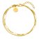 Purelei Women's Bracelet Gold Plated Sleeky Unison Image 1