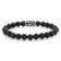 Rebel & Rose RR-80102-V Men's Bracelet Black Velvet Vintage 8 mm 1
