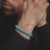 Rebel & Rose RR-80043-S Herren-Armband Matt Turquoise Delight 8 mm 2