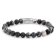 Rebel & Rose RR-80032-S Herren Bead-Armband Black Wolf 8 mm 1