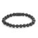 Rebel & Rose RR-80082-B Herren-Armband Mad Panther Schwarz 8 mm 1