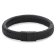 Rebel & Rose RR-M0020-B Herrenarmband Leder Schwarz Full Metal Herringbone Black 1
