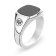 Rebel and Rose RR-RG038-S Men's Signet Ring 925 Silver with Onyx Image 1