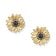 Seinerzeit SZA-2960-432 Damen-Ohrringe Solana Sonnenblume Goldfarben 1