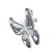 Seinerzeit SZA-3990-394 Anhänger/Brosche Kalypso Schmetterling Silber 2