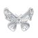 Seinerzeit SZA-3990-394 Anhänger/Brosche Kalypso Schmetterling Silber 4