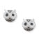 Seinerzeit SZA-2990-119 Damen-Ohrringe Silber Ohrstecker Merlin Eule 1