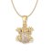 Seinerzeit SZA-3960-140 Damen-Kette Lex Frosch goldfarben 1
