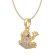 Seinerzeit SZA-3960-140 Damen-Kette Lex Frosch goldfarben 2