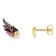 Seinerzeit SZA-2960-406 Women's Earrings Cleo Hummingbird Gold Tone Image 1