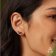 Seinerzeit SZA-2960-406 Women's Earrings Cleo Hummingbird Gold Tone Image 2
