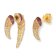 Seinerzeit SZA-2960-418 Women's Stud Earrings Shine Tusk Gold Tone Image 1