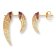Seinerzeit SZA-2960-418 Women's Stud Earrings Shine Tusk Gold Tone Image 2
