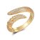 Seinerzeit SZA-1960-418 Women's Ring Shine Gold Tone Image 1