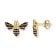 Seinerzeit SZA-2960-422 Women's Stud Earrings Bommel Bee Gold Tone Image 1
