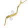 Victoria Cruz A4764-00DG Women's Necklace Milan Gold Tone with Pearls Image 2