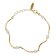Victoria Cruz A4768-00DP Ladies' Bracelet Milan Gold Tone with Pearls Image 1