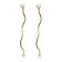 Victoria Cruz A4770-00DT Ladies' Drop Earrings Milan Gold Tone with Pearls Image 1