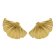 Victoria Cruz A4779-DT Women's Earrings Tokyo Gold Tone Shell Image 2