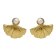 Victoria Cruz A4780-00DT Ladies' Stud Earrings Tokyo Gold Tone Shell with Pearl Image 1