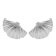 Victoria Cruz A4779-HT Women's Stud Earrings Tokyo Silver Shell Image 2