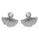 Victoria Cruz A4780-00HT Women's Stud Earrings Tokyo Silver Shell with Pearl Image 1