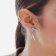 Victoria Cruz A4790-MHT Ladies' Drop Earrings Lisbon Silver Blue Image 4