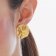 Victoria Cruz A4806-DT Women's Earrings New York Gold Tone Circle Image 3