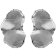 Victoria Cruz A4807-HT Women's Stud Earrings New York Silver Oval Image 1