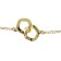 Victoria Cruz A4629-DP Ladies' Bracelet Essence Gold Tone Circle Image 2