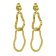 Victoria Cruz A4635-DT Earrings for Women Connect Gold Tone Image 1