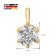 GLIZZ GL8652 Lab Grown Diamond Pendant 1.0 ct. Gold 333/8K With Necklace 8