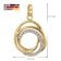 GLIZZ GL8676 Anhänger Mit Zirkonias Gold 333/8K An Vergoldeter Silberkette 8