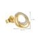 GLIZZ GL8677 Damen-Ohrringe Knoten Ohrstecker Gold 333/8K mit Zirkonias 7