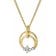 GLIZZ GL8137 Damenkette mit Gold-Anhänger 333/8K Zirkonia 1