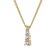 GLIZZ GL8138 Damen-Halskette mit Gold-Anhänger 333/8K Zirkonia 1