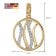 GLIZZ GL8141 Damenkette mit Gold-Anhänger 333/8K Zirkonia 5