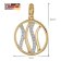 GLIZZ GL8141 ​​Women's Necklace With Gold Pendant 333/8K Cubic Zirconia 6