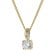 GLIZZ GL8143 Damen-Halskette mit Gold-Anhänger 333/8K Zirkonia 1