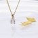 GLIZZ GL8143 Damen-Halskette mit Gold-Anhänger 333/8K Zirkonia 4
