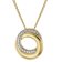 GLIZZ GL8146 Damen-Halskette mit Gold-Anhänger 333/8K Zirkonia 1