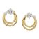 GLIZZ GL8147 Damen-Ohrringe Gold 333/8K Zirkonia Ohrstecker 2